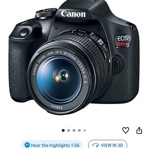 Canon EOS Rebel T7 Black DSLR with 18-55mm Kit Lens